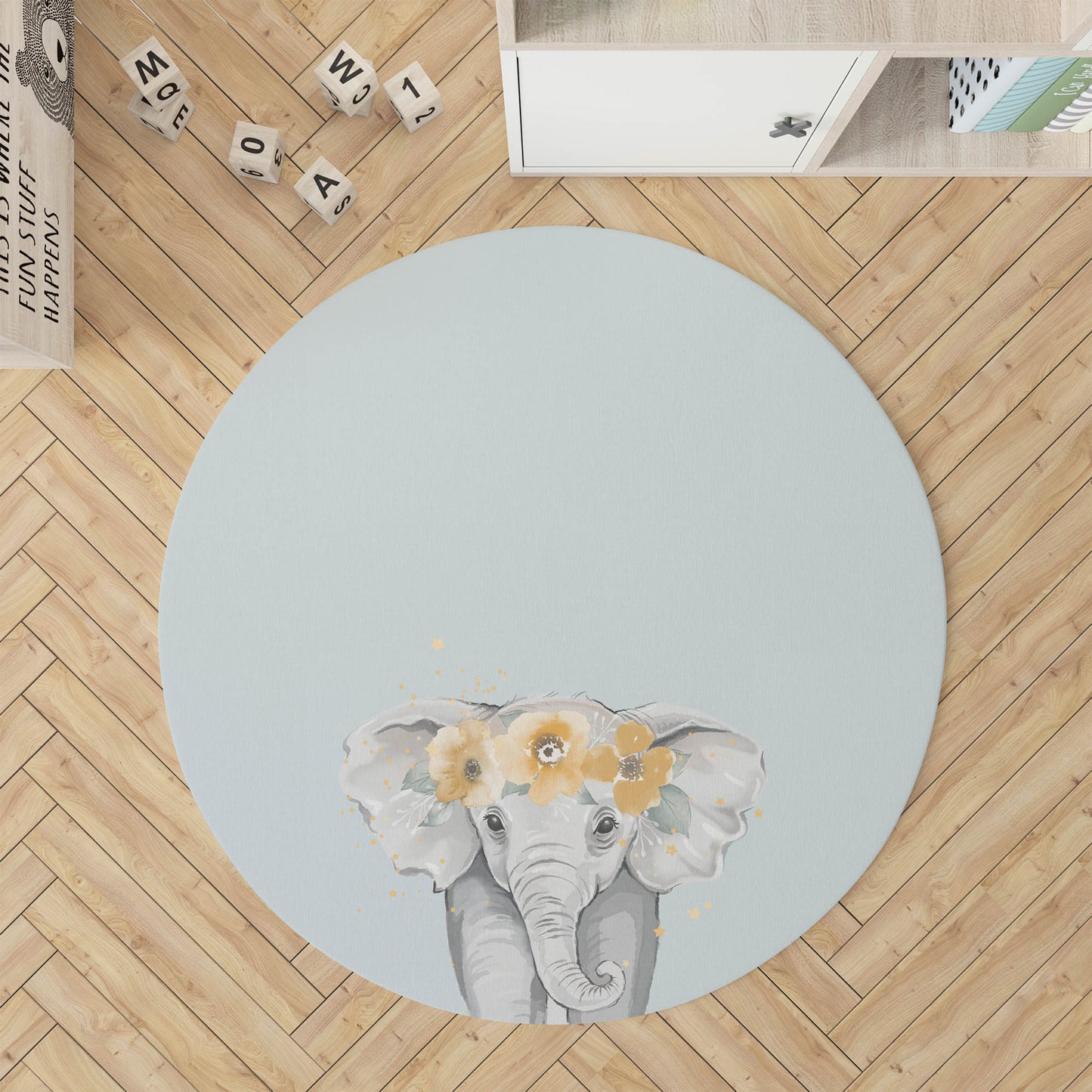 Elephant Kids Play Mat