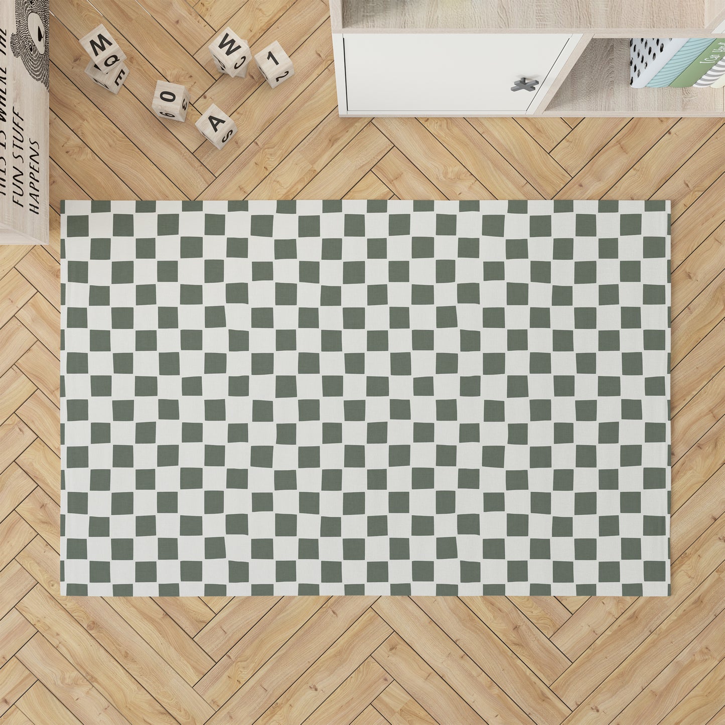 Checkered Kids Play Mat