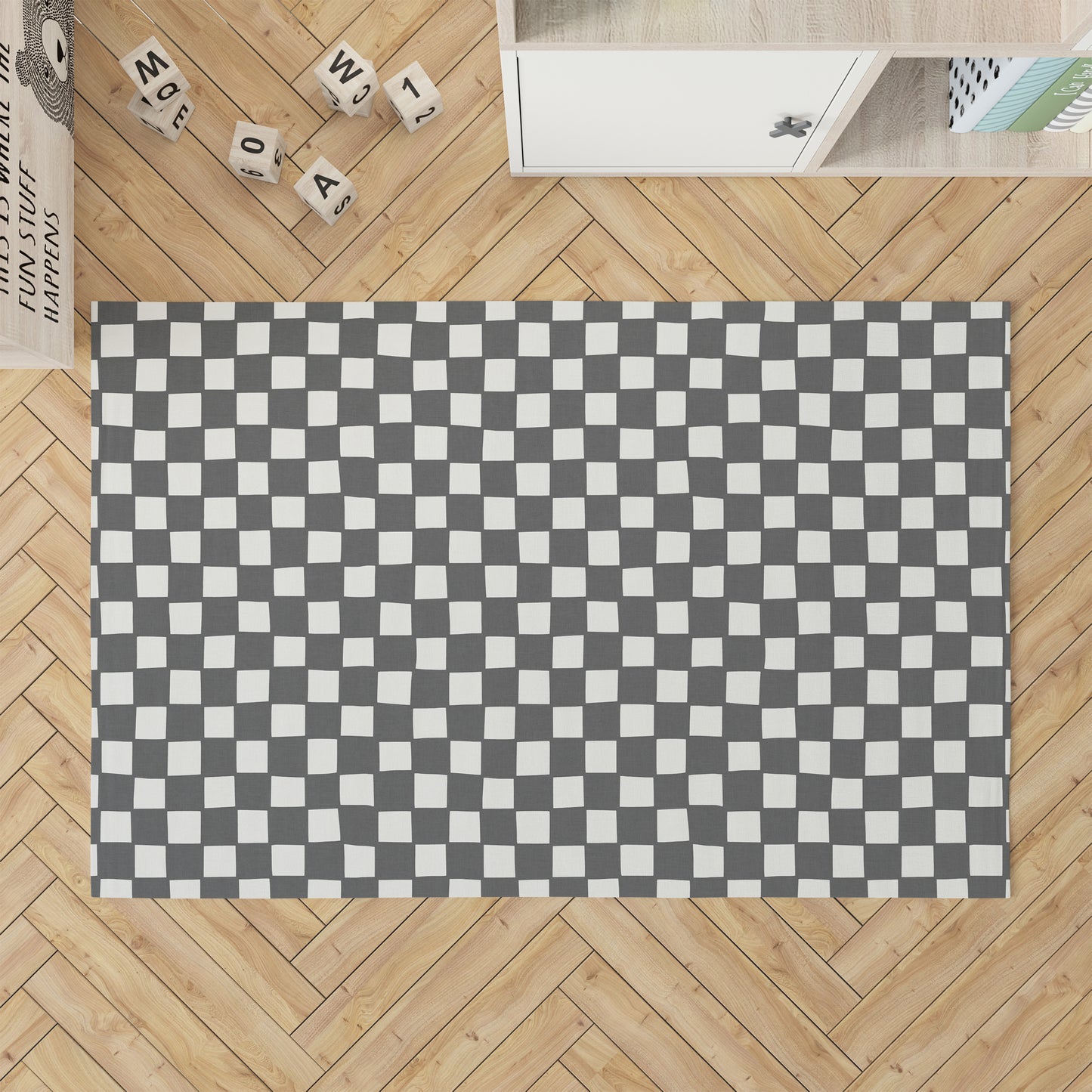 Checkered Kids Play Mat