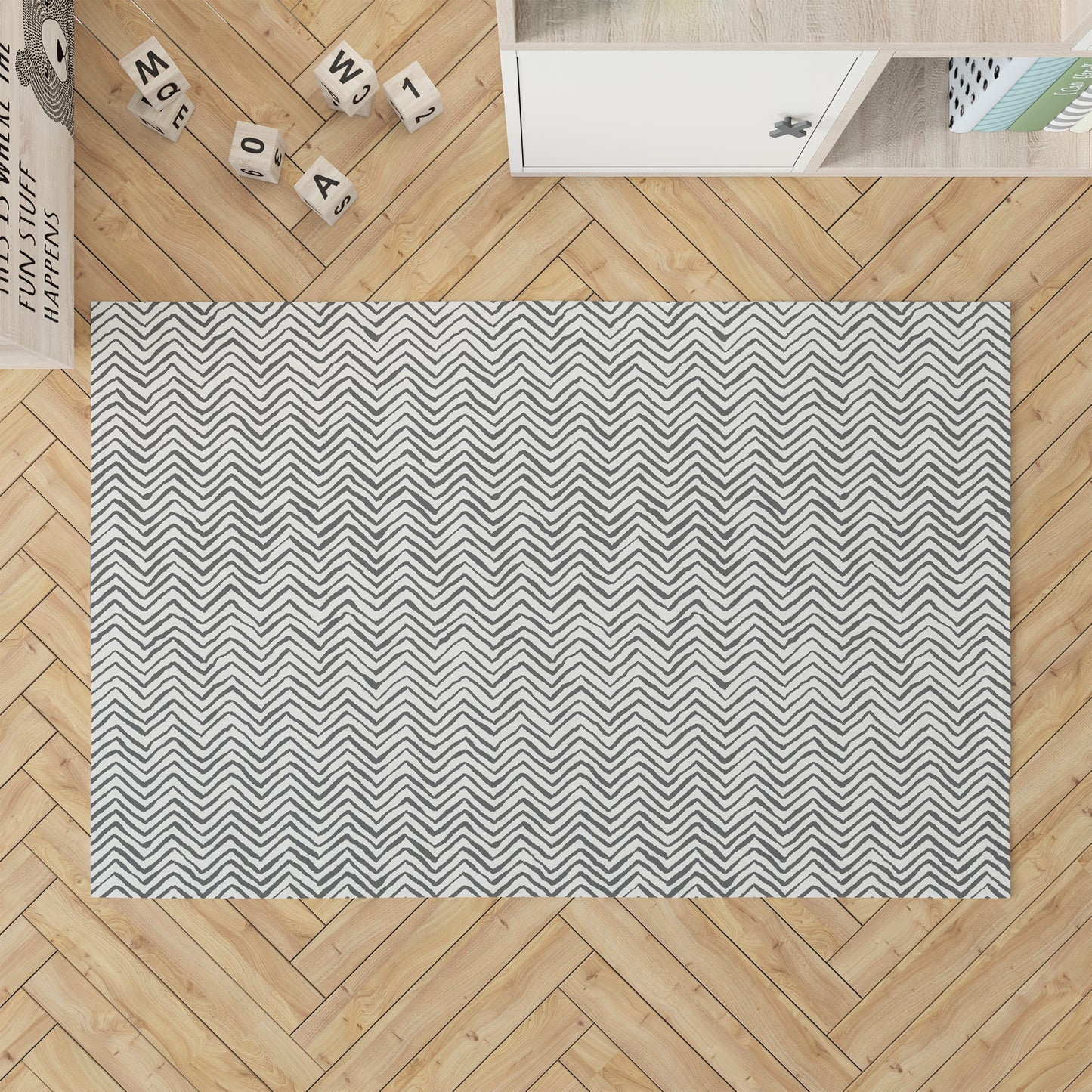 Chevron Snug Kids Play Mat