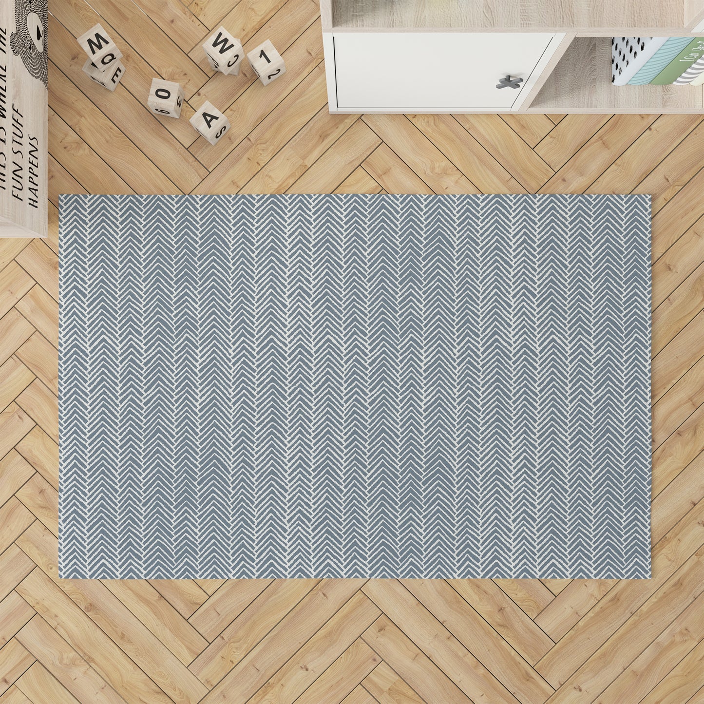 Chevron Block Kids Play Mat