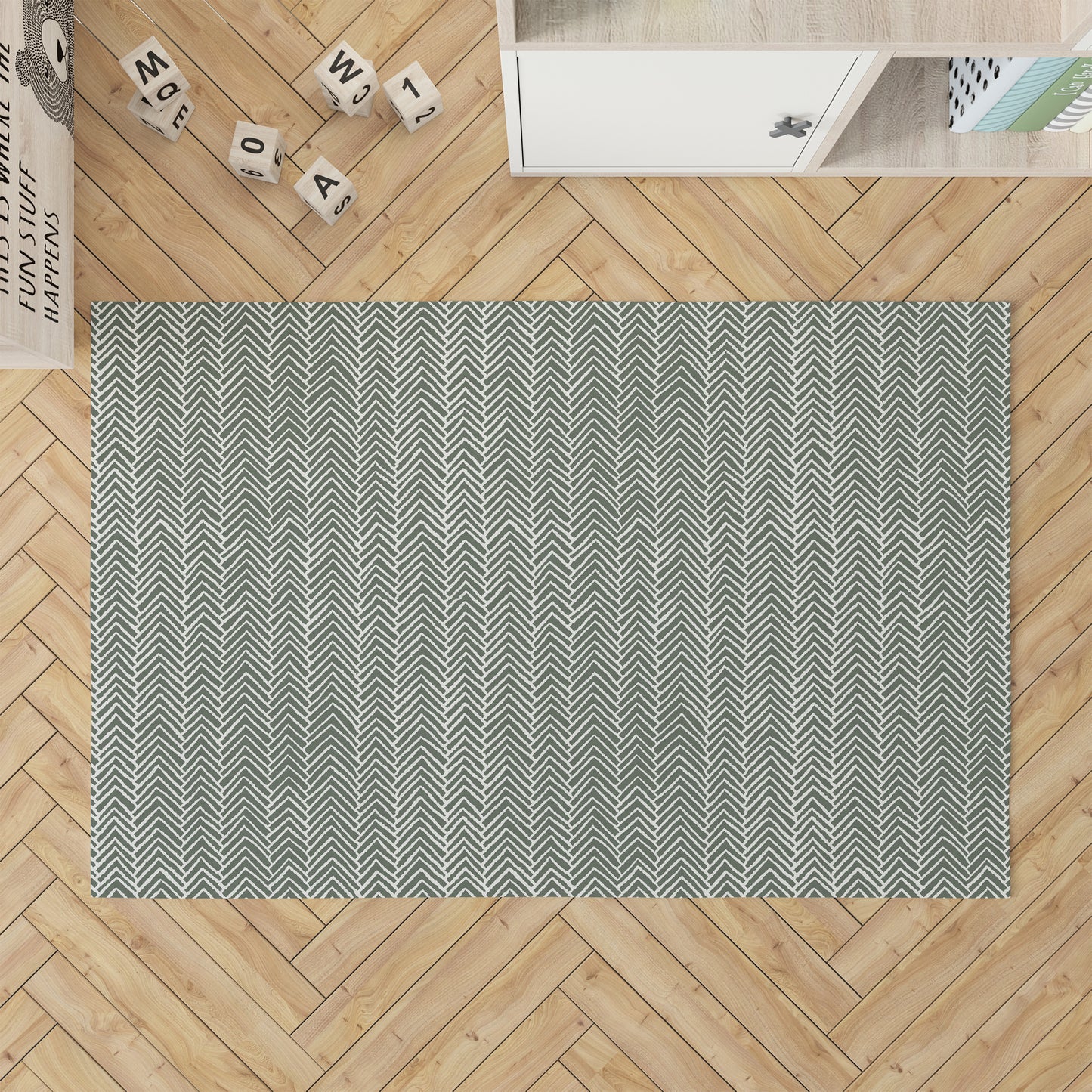 Chevron Block Kids Play Mat