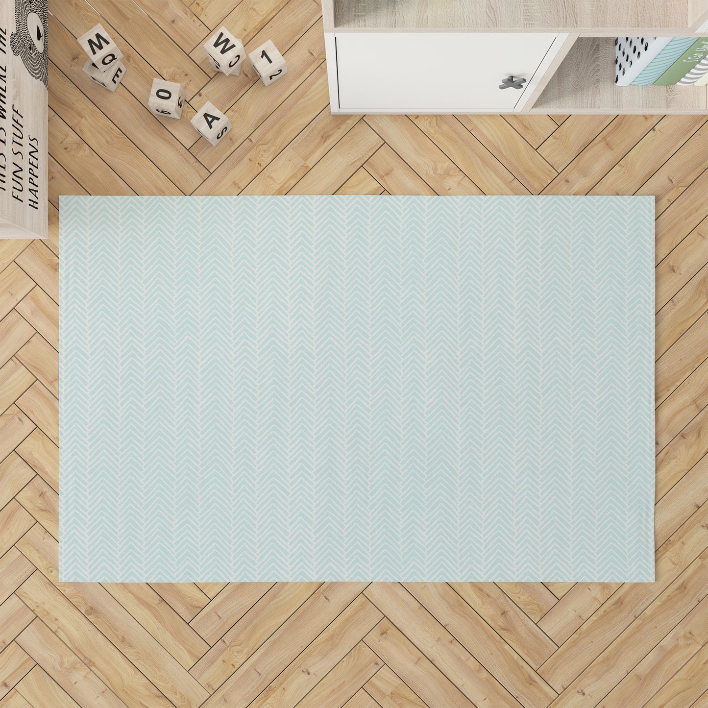 Chevron Block Kids Play Mat