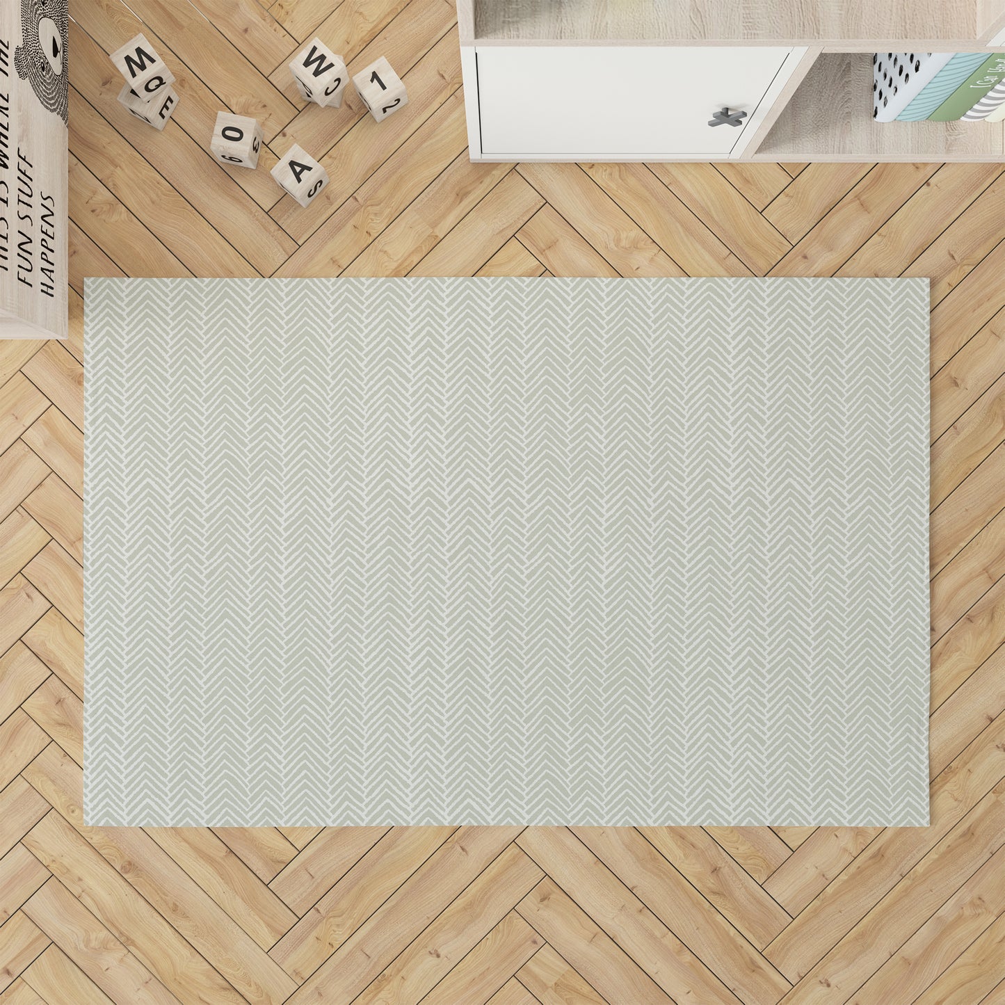 Chevron Block Kids Play Mat