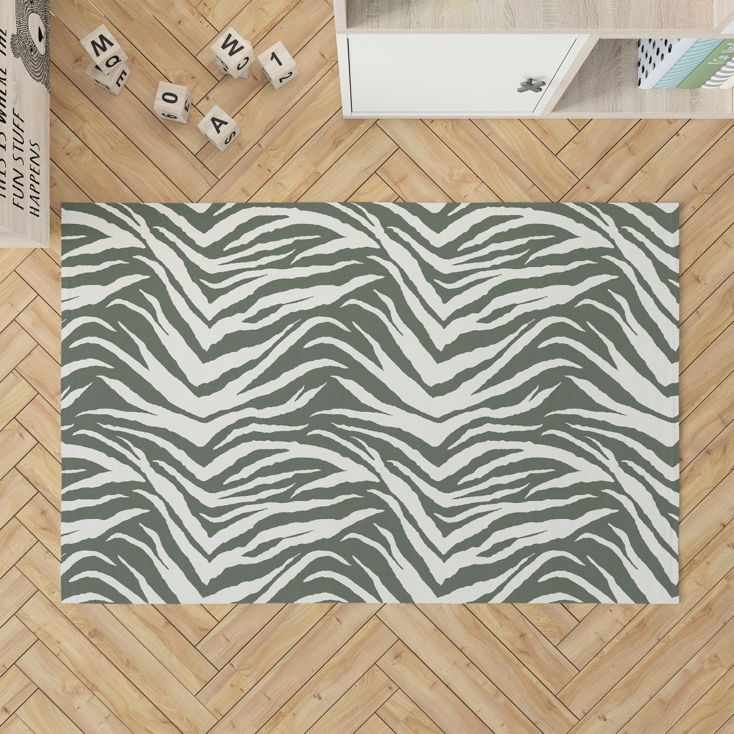 Zebra Patch Kids Play Mat