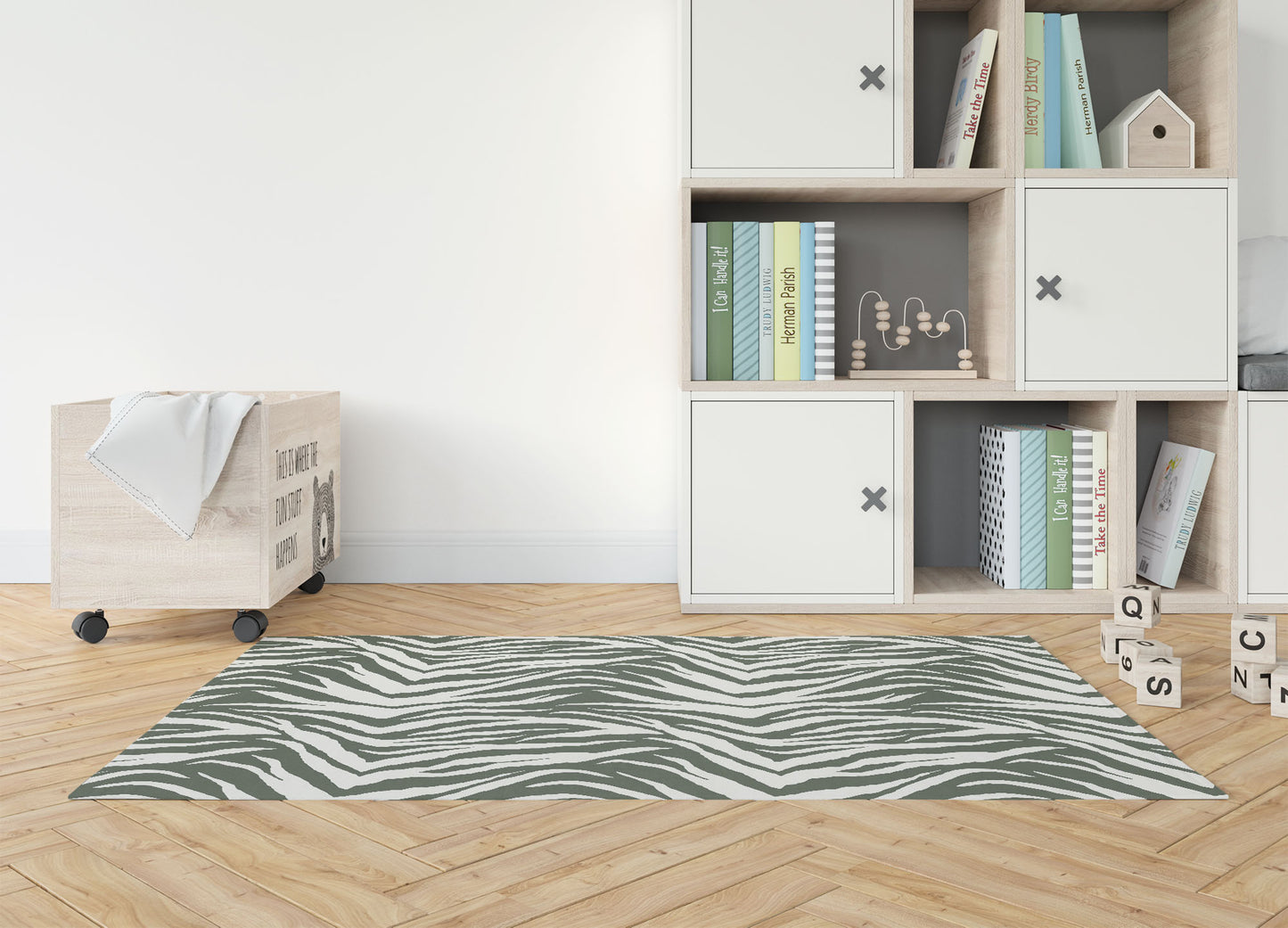 Zebra Patch Kids Play Mat