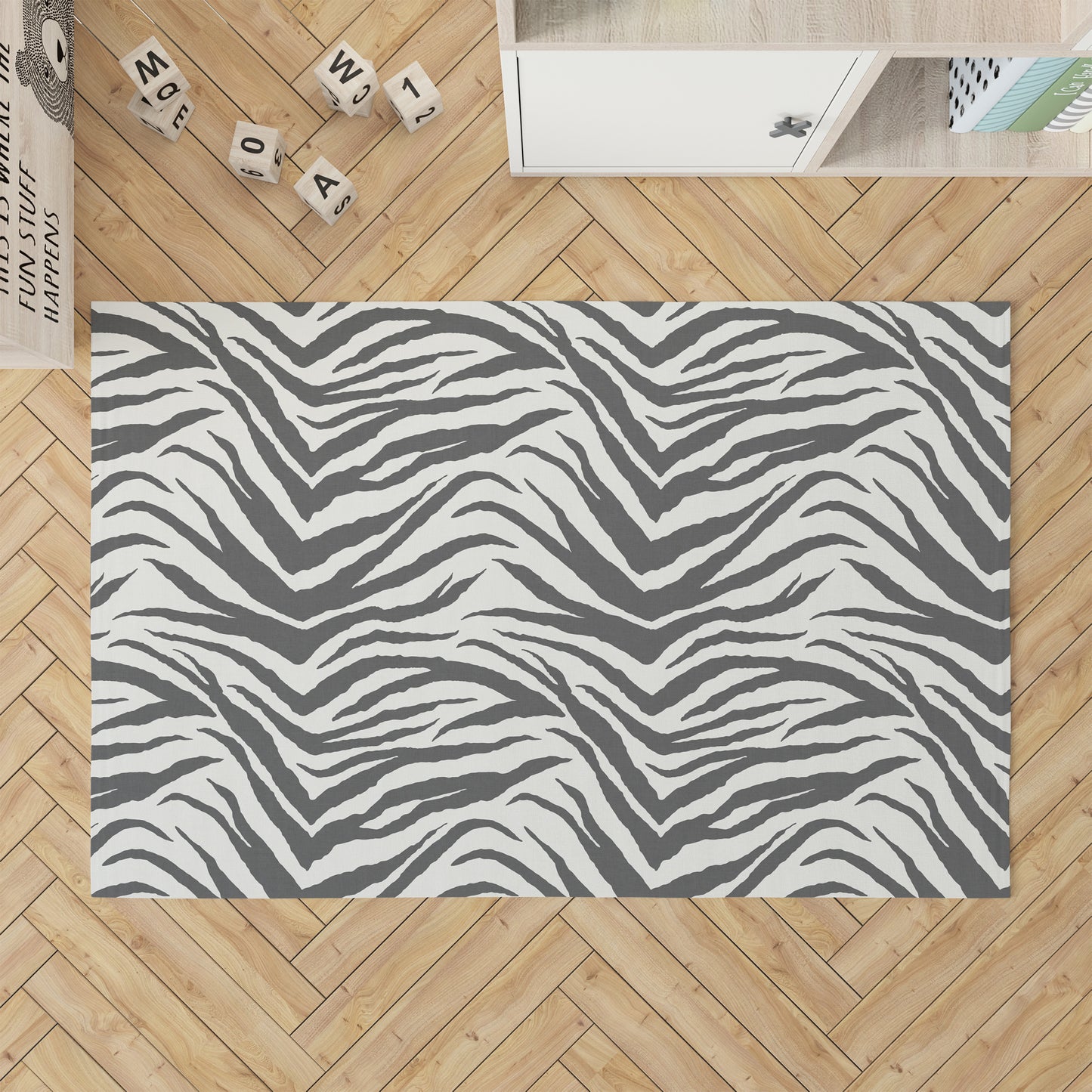 Zebra Patch Kids Play Mat