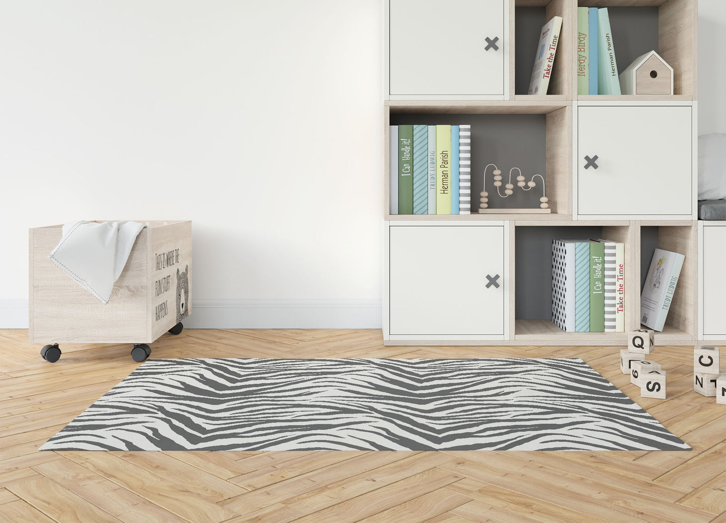 Zebra Patch Kids Play Mat