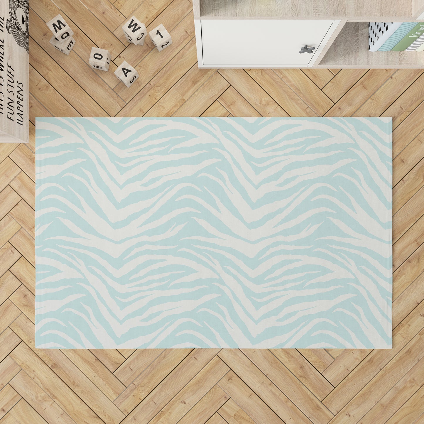 Zebra Patch Kids Play Mat