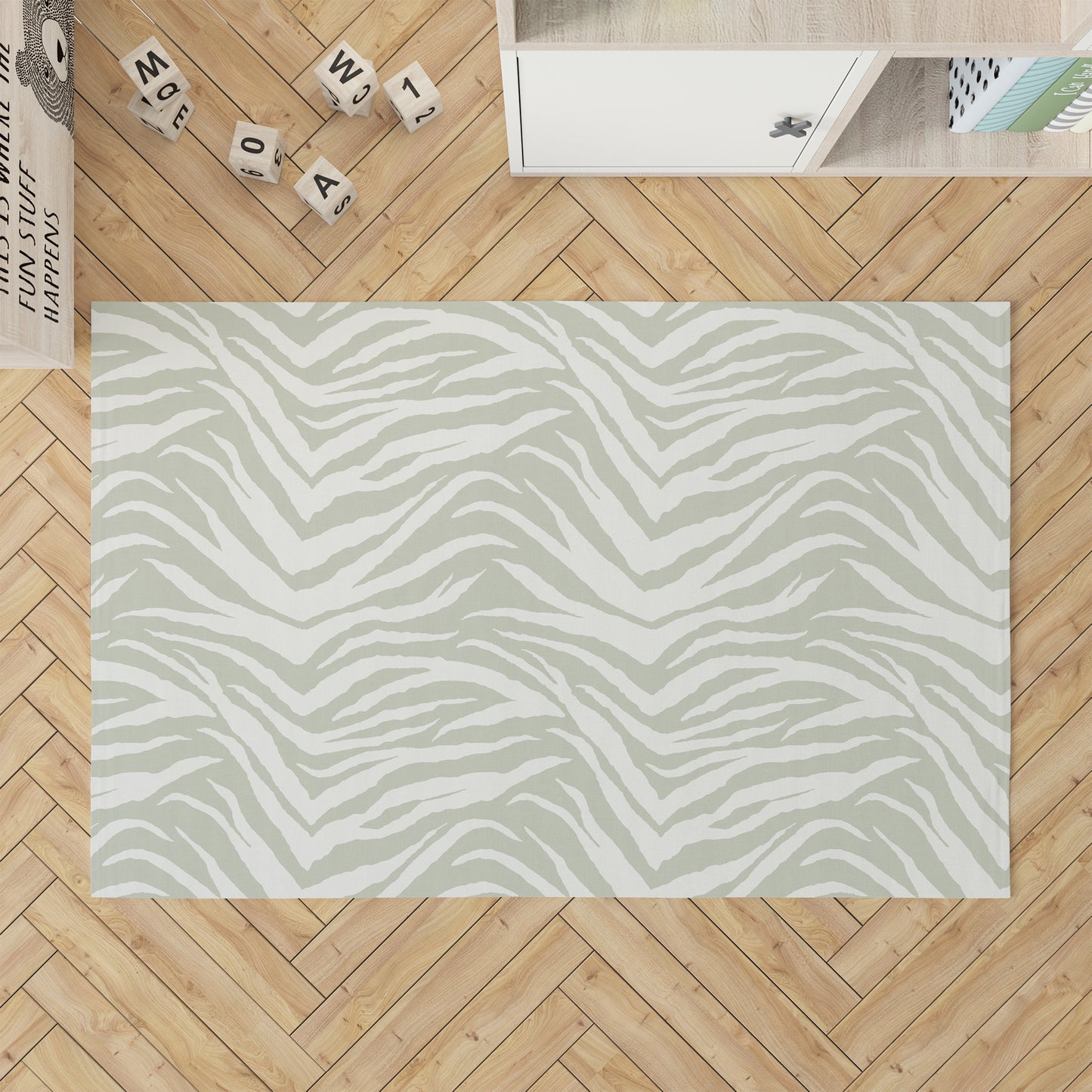 Zebra Patch Kids Play Mat