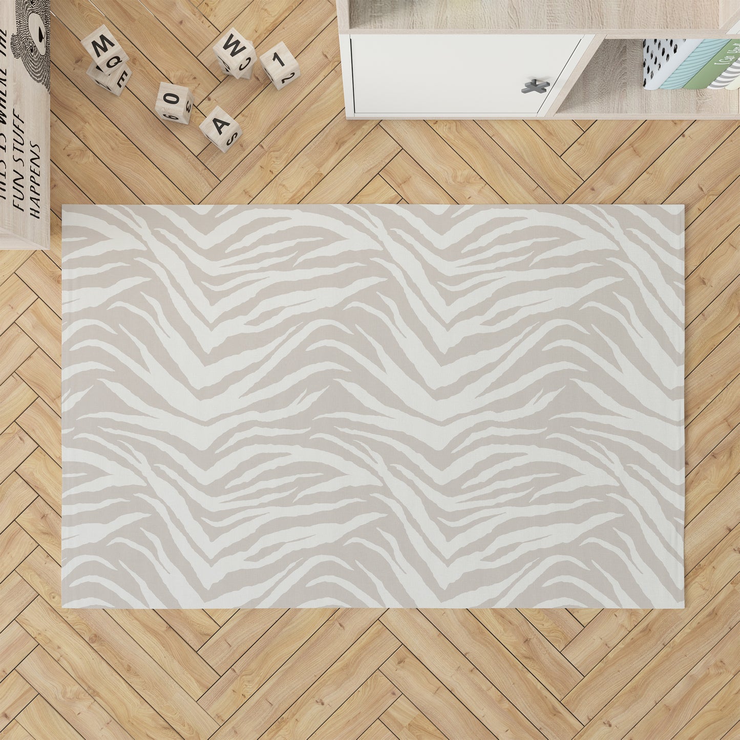 Zebra Patch Kids Play Mat