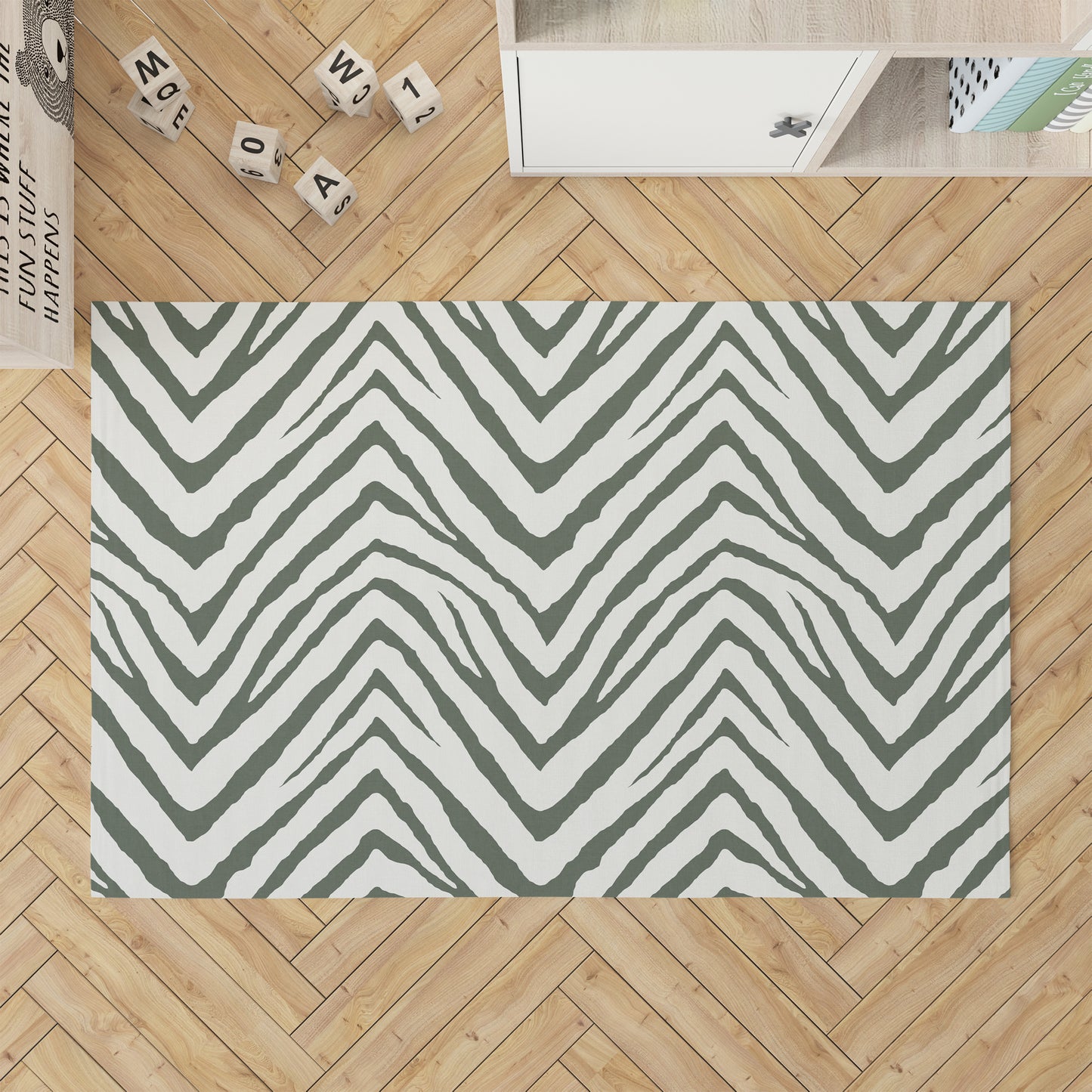 Zebra Stripe Kids Play Mat