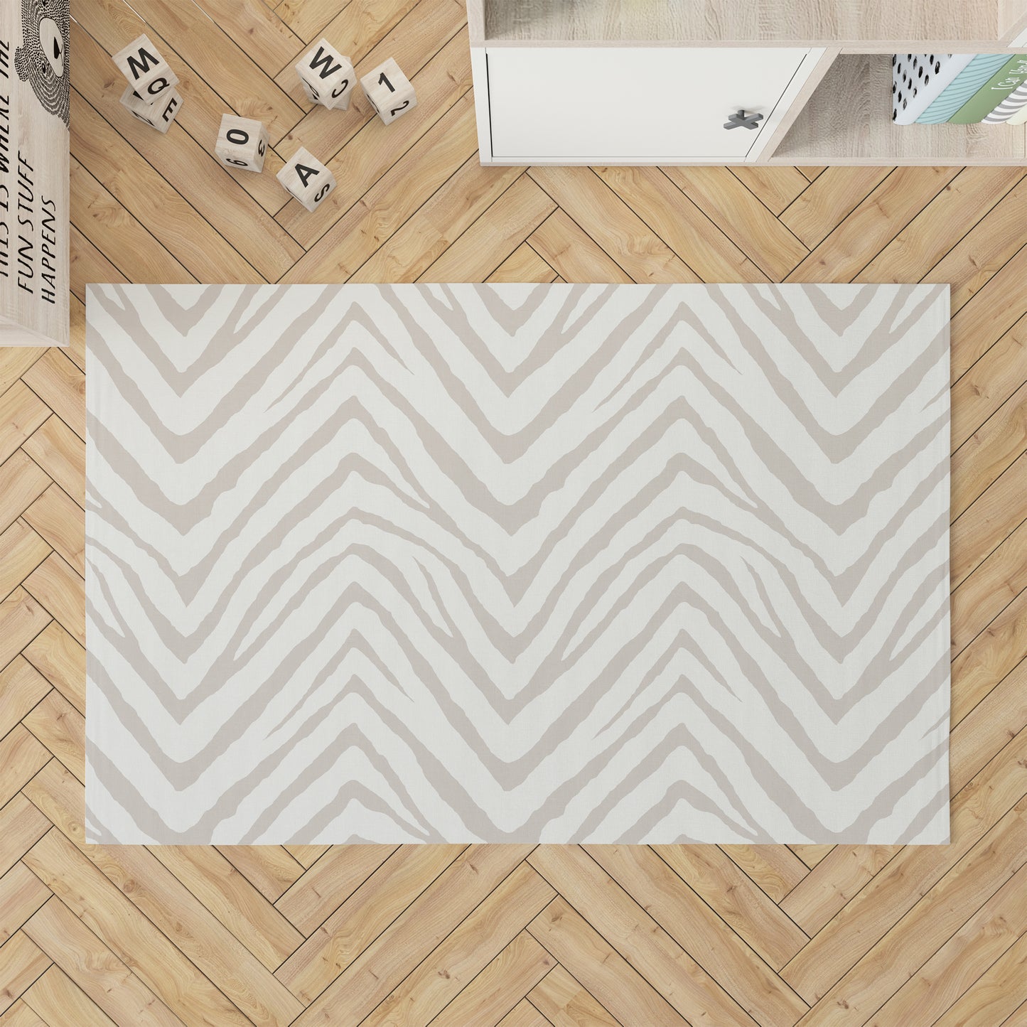 Zebra Stripe Kids Play Mat