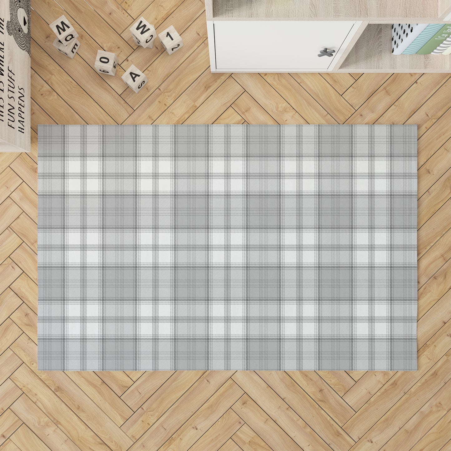 Bully Plaid Kids Play Mat