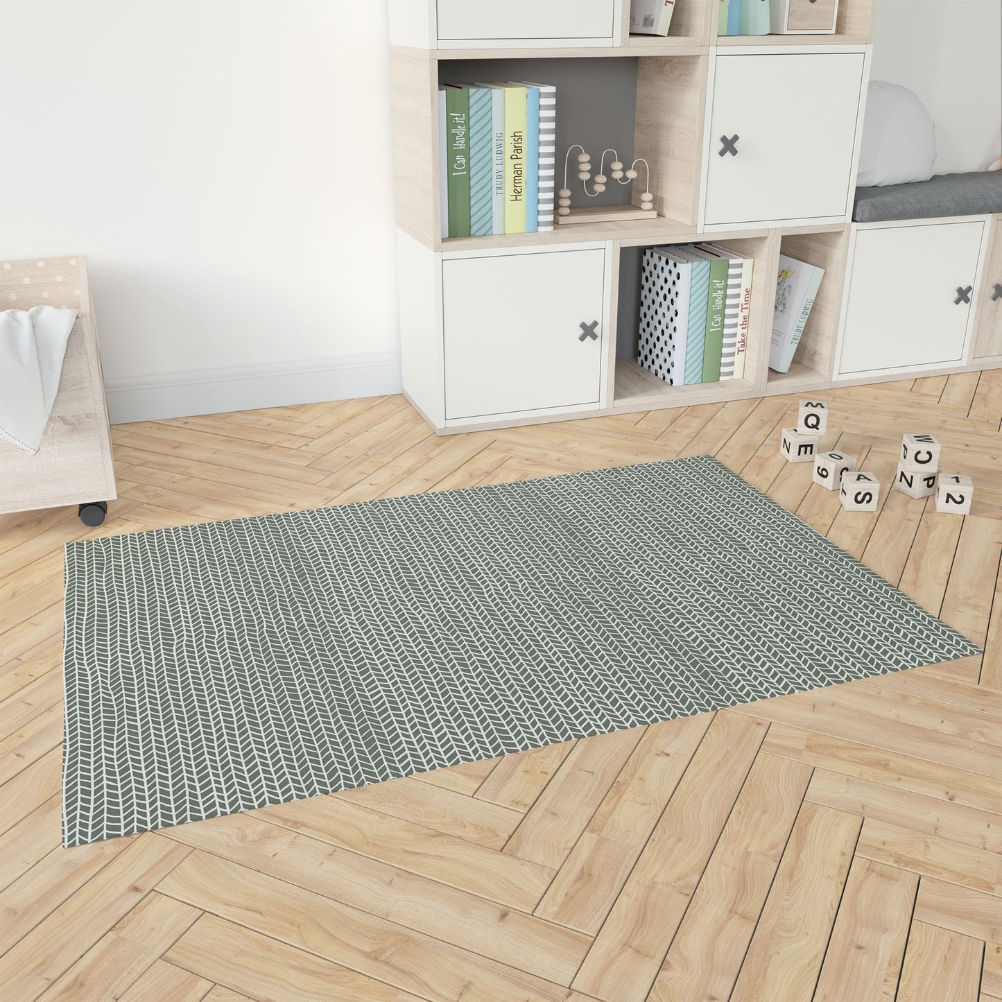 Chevron Feather Kids Play Mat