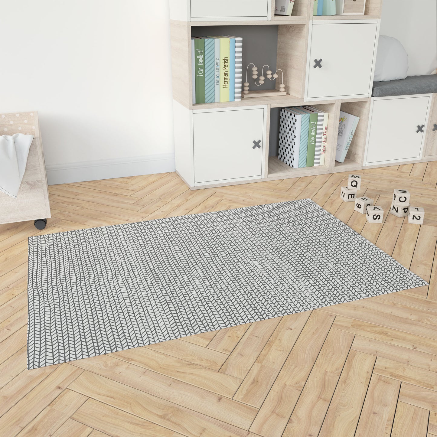 Chevron Feather Kids Play Mat