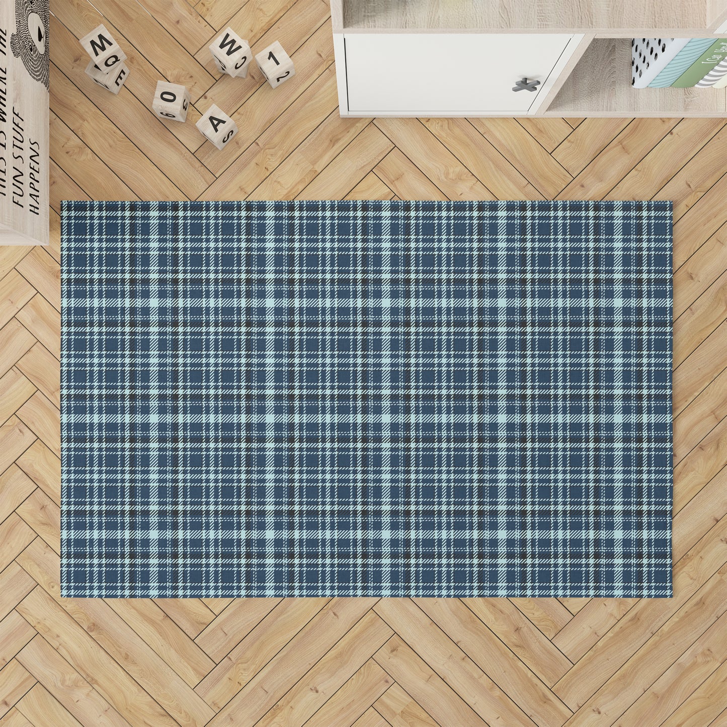 Rocky Tartan Kids Play Mat