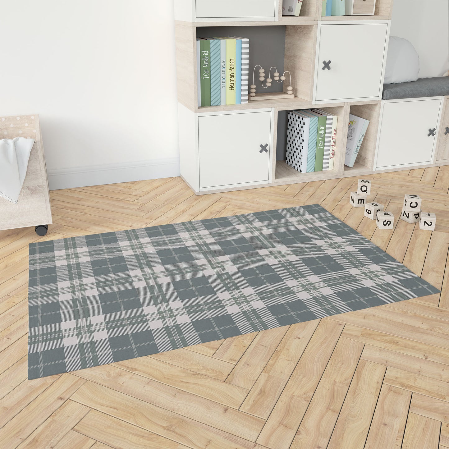 Tartan Block Kids Play Mat