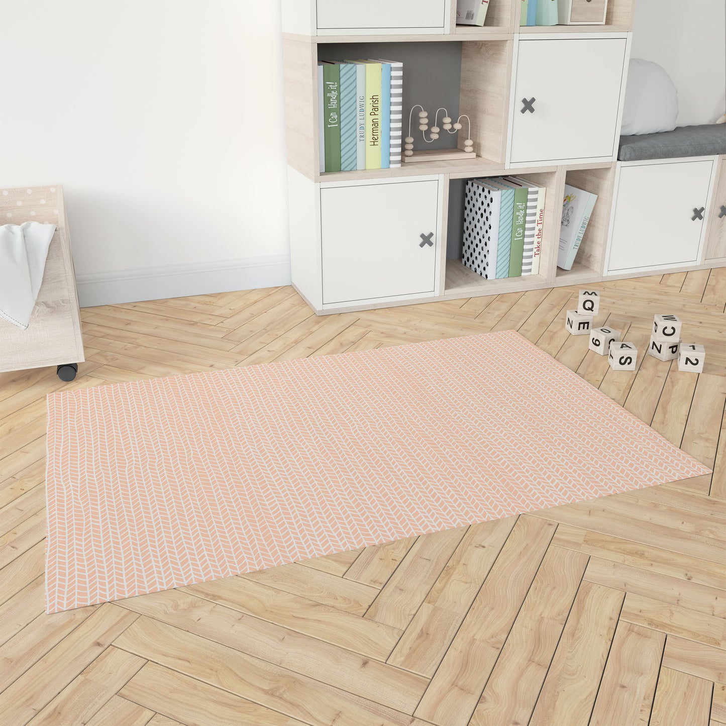 Chevron Feather Kids Play Mat