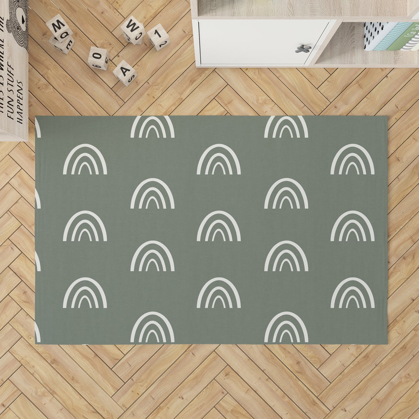 Plain Bows Kids Play Mat
