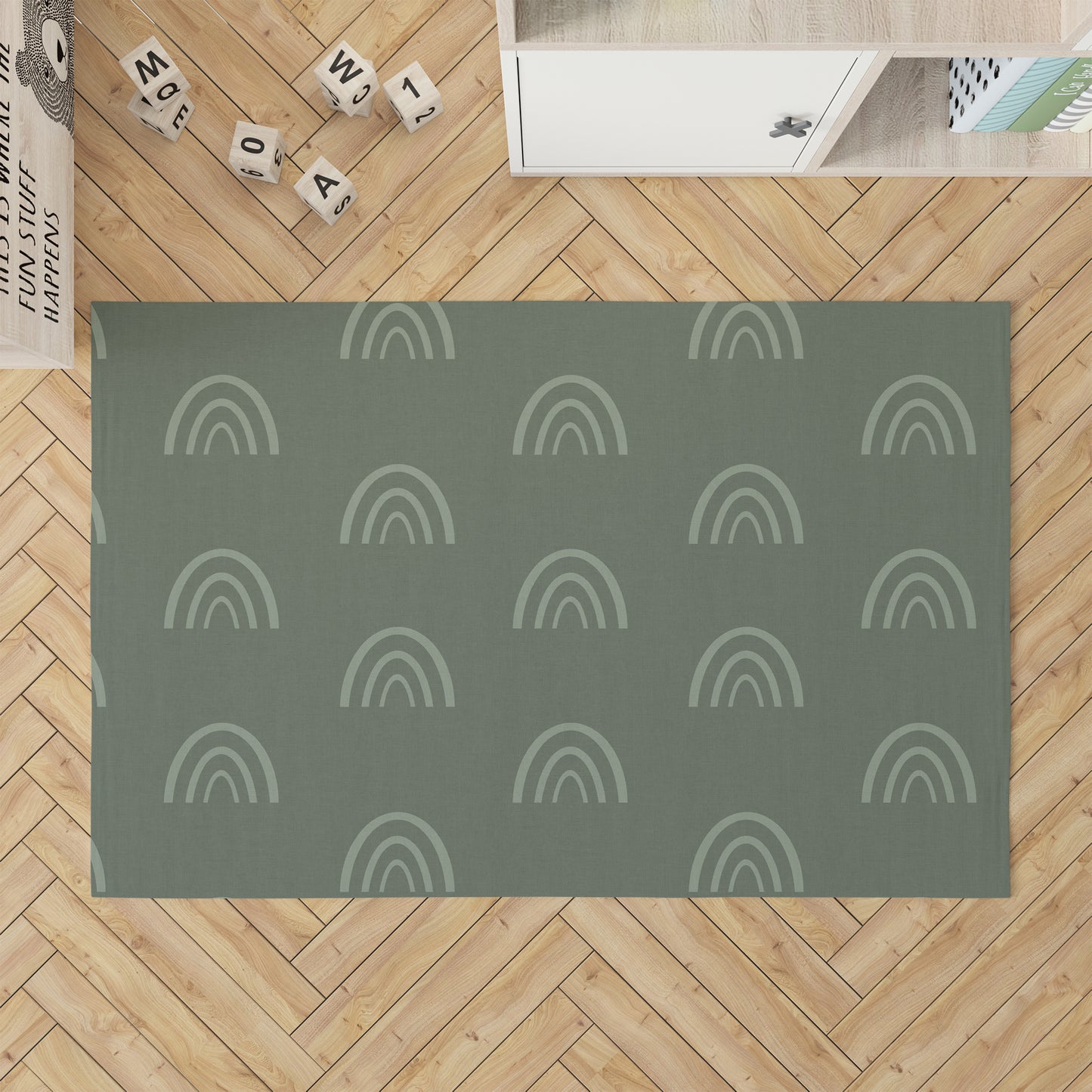 Plain Bows Kids Play Mat