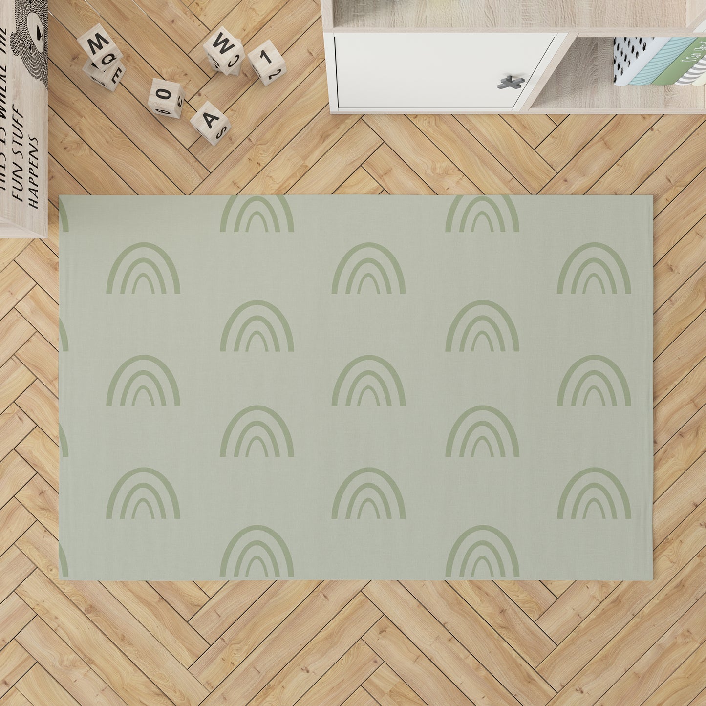 Plain Bows Kids Play Mat