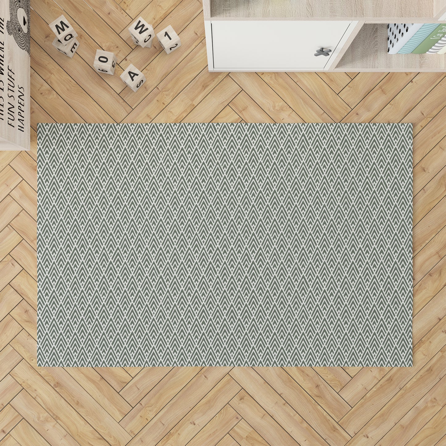 Chevron Spike Kids Play Mat