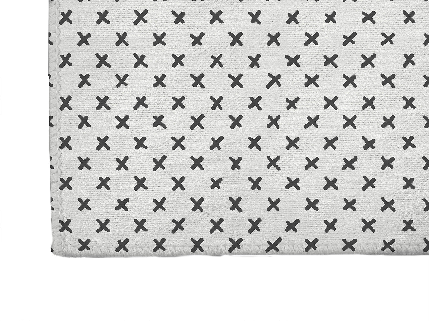 Criss Cross Ivory Charcoal Kids Play Mat