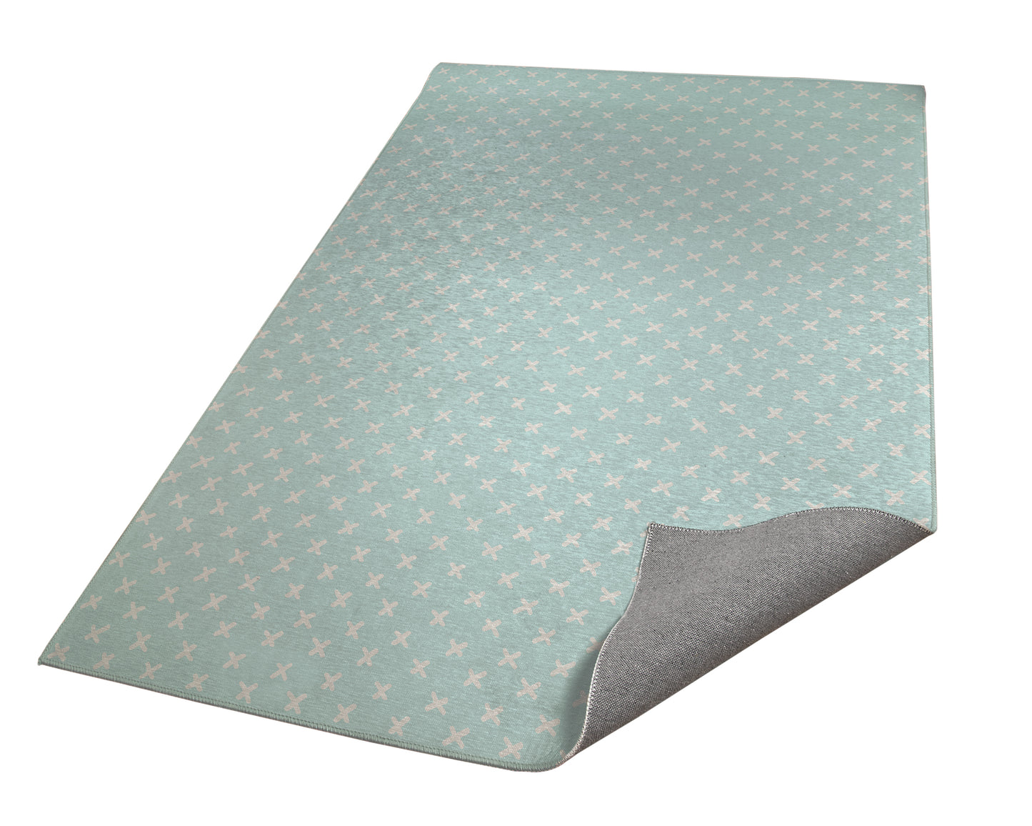 Criss Cross Light Blue Kids Play Mat