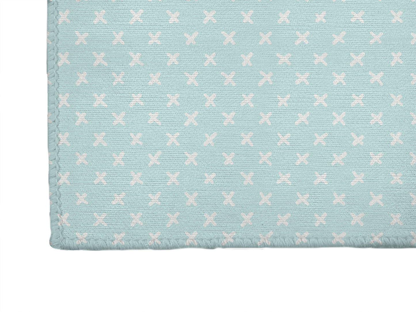 Criss Cross Light Blue Kids Play Mat