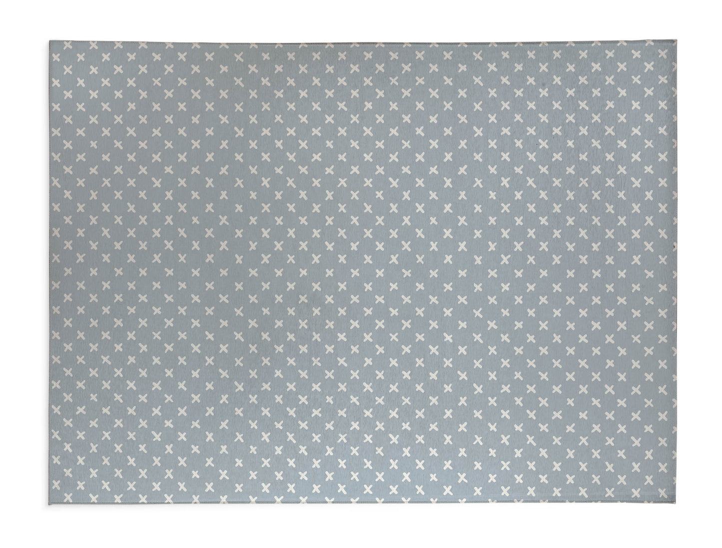 Criss Cross Slate Blue Kids Play Mat