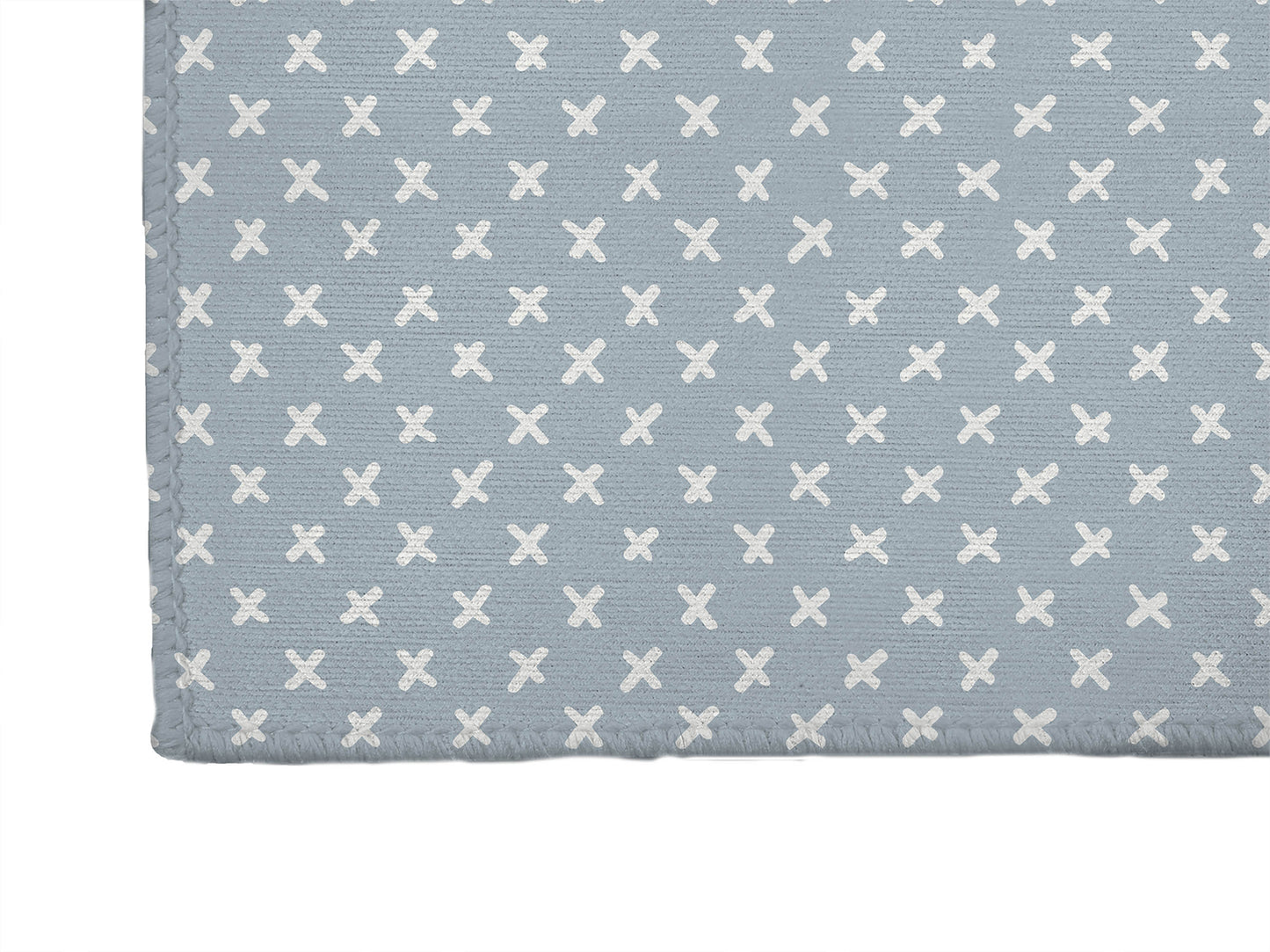 Criss Cross Slate Blue Kids Play Mat