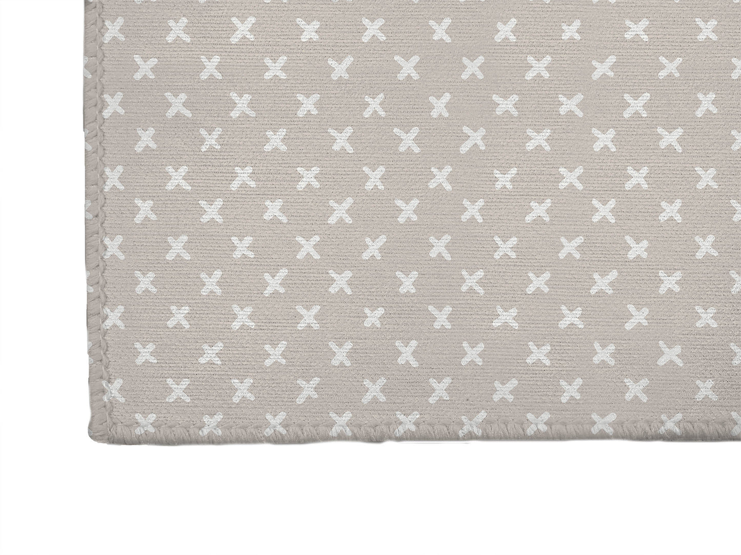 Criss Cross Taupe Kids Play Mat