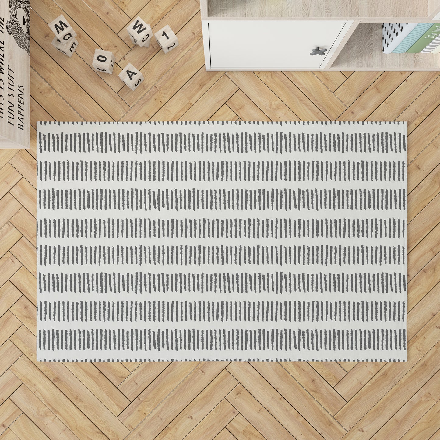 Fencing Rows Kids Play Mat