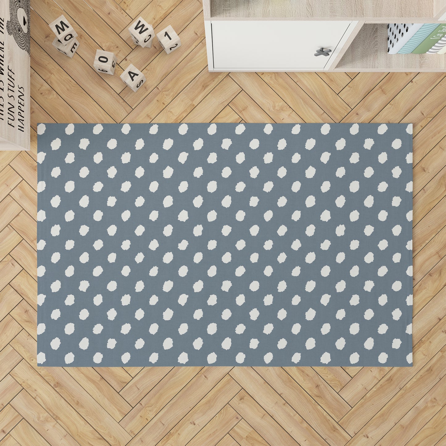 Grunge Dot Kids Play Mat