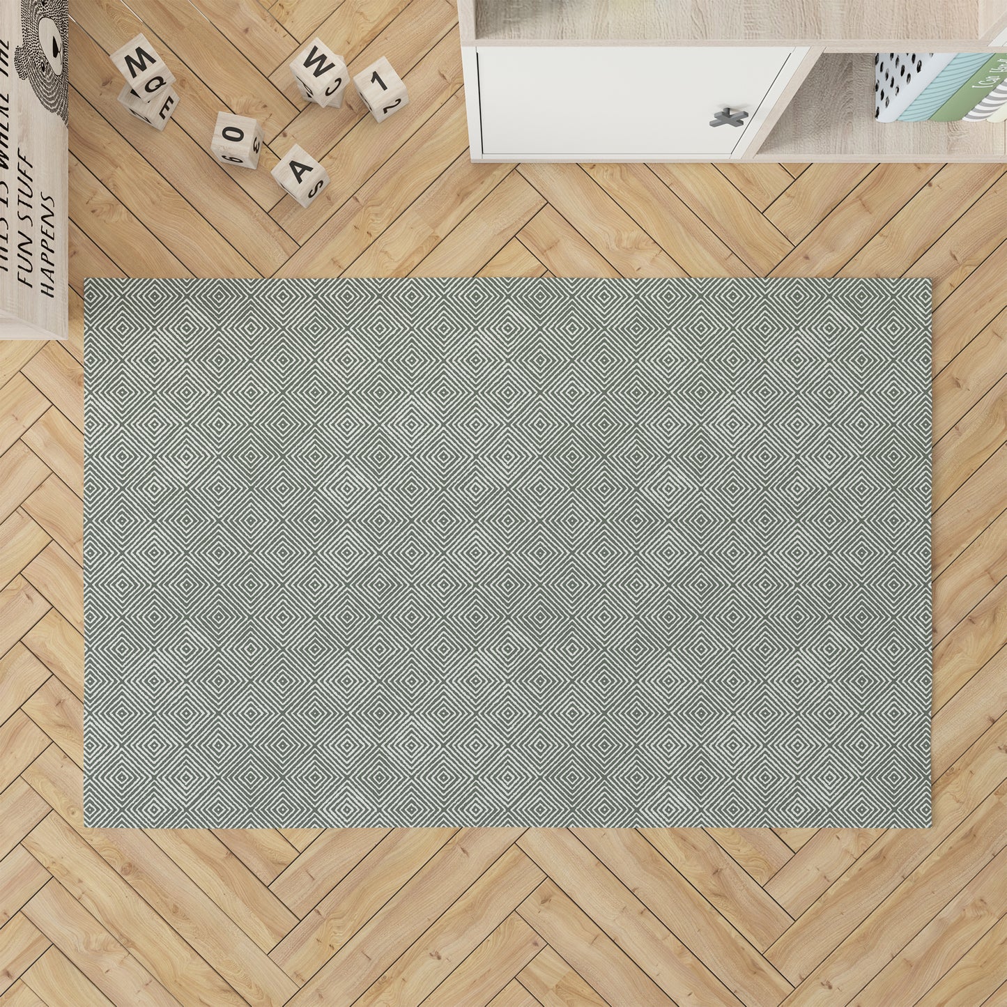 Ikat Spray Kids Play Mat