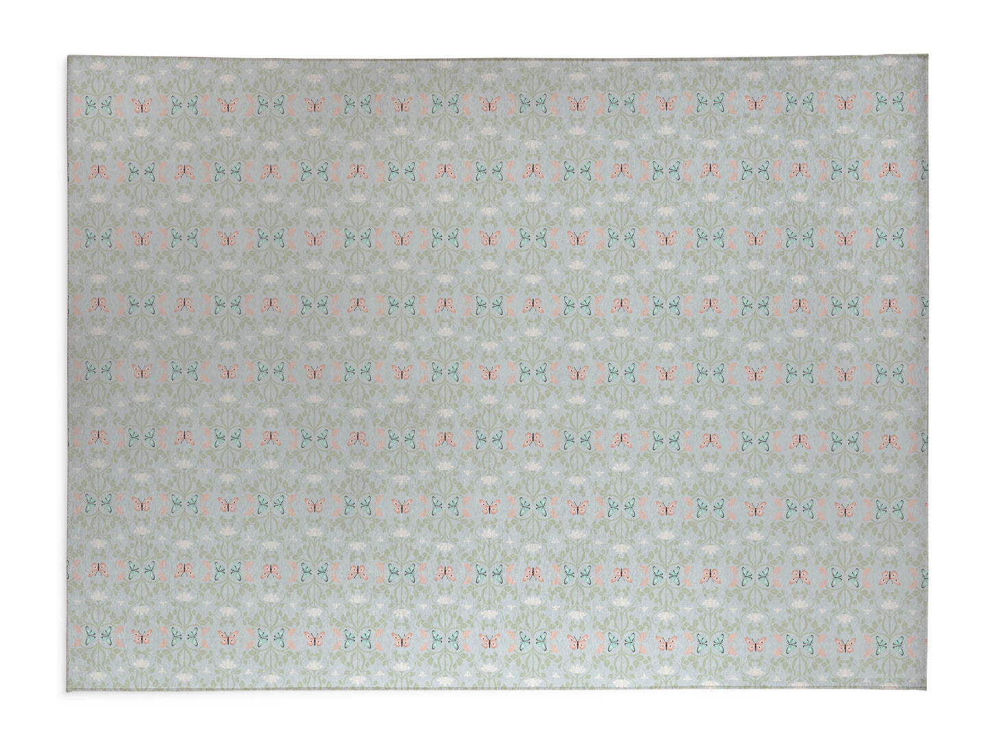 Bees & Butterflies Blue Kids Play Mat