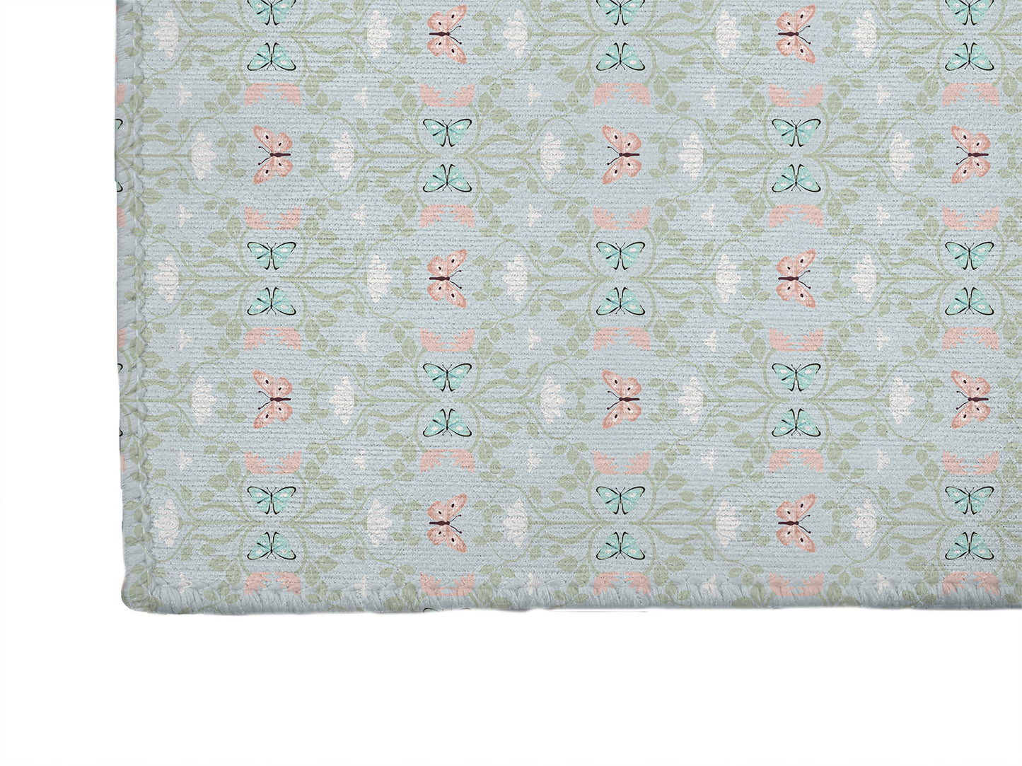 Bees & Butterflies Blue Kids Play Mat
