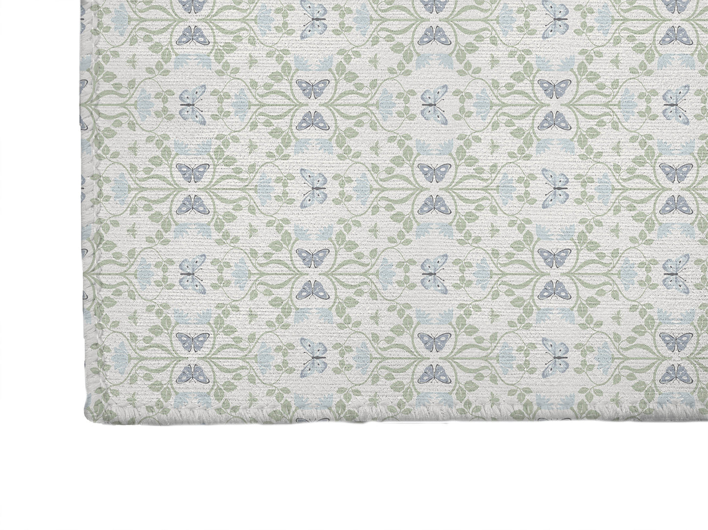 Bees & Butterflies Blue Kids Play Mat