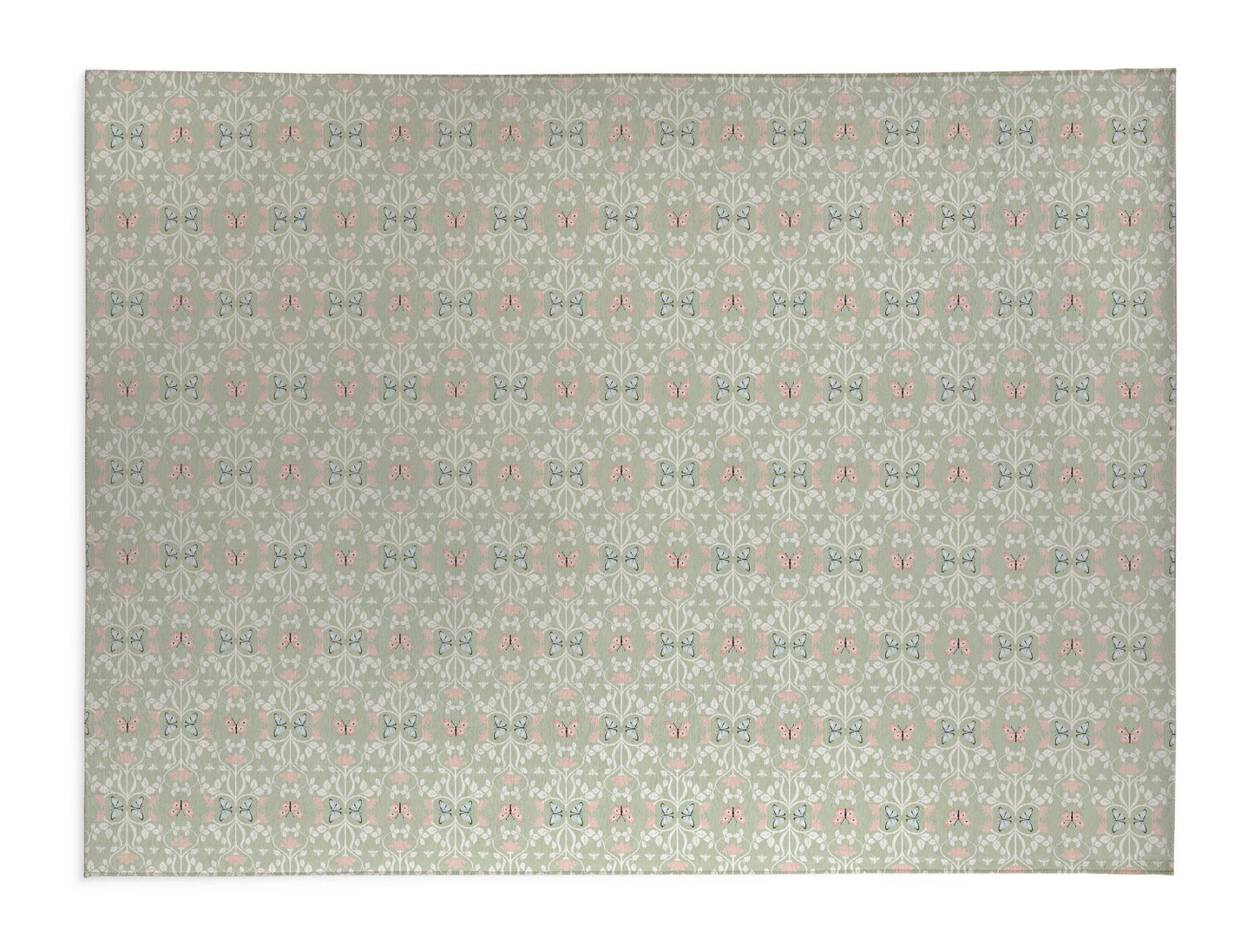 Bees & Butterflies Blue Kids Play Mat