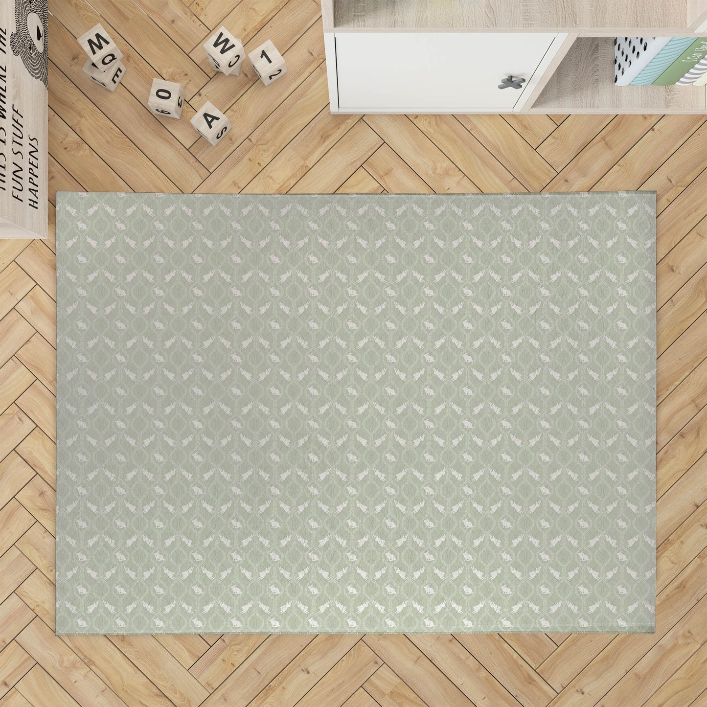 Nantucket Bunny Kids Play Mat