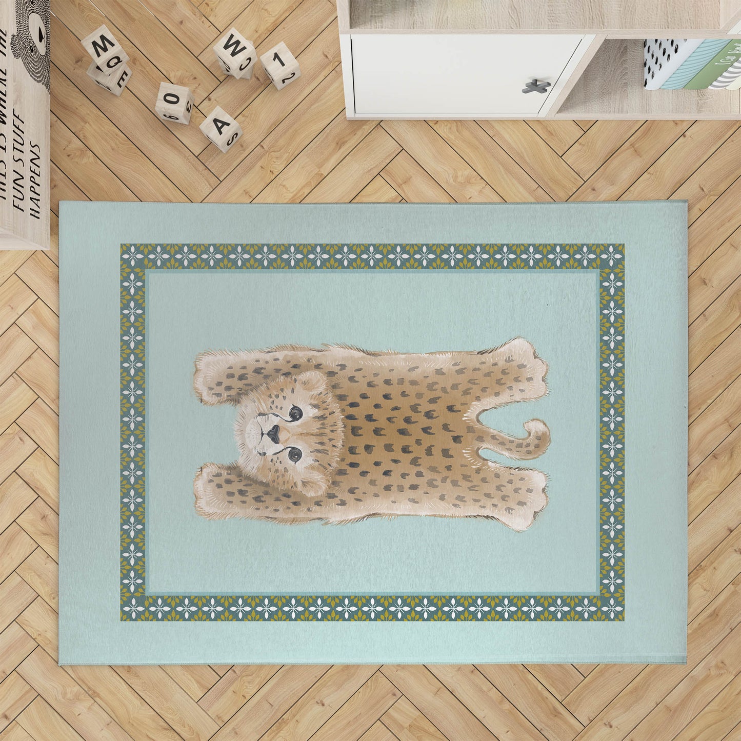 Lil Lying Leopard Kids Play Mat