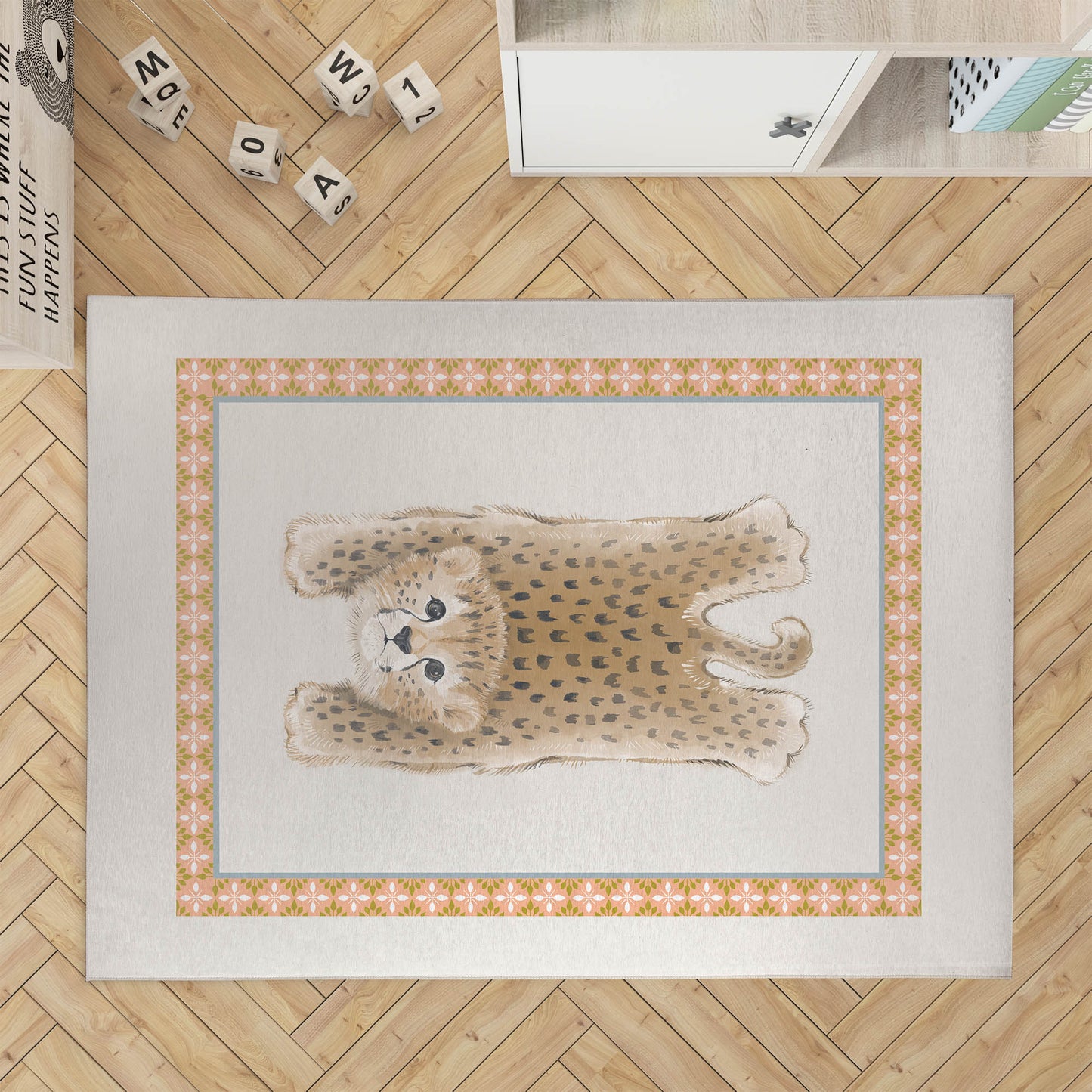 Lil Lying Leopard Kids Play Mat