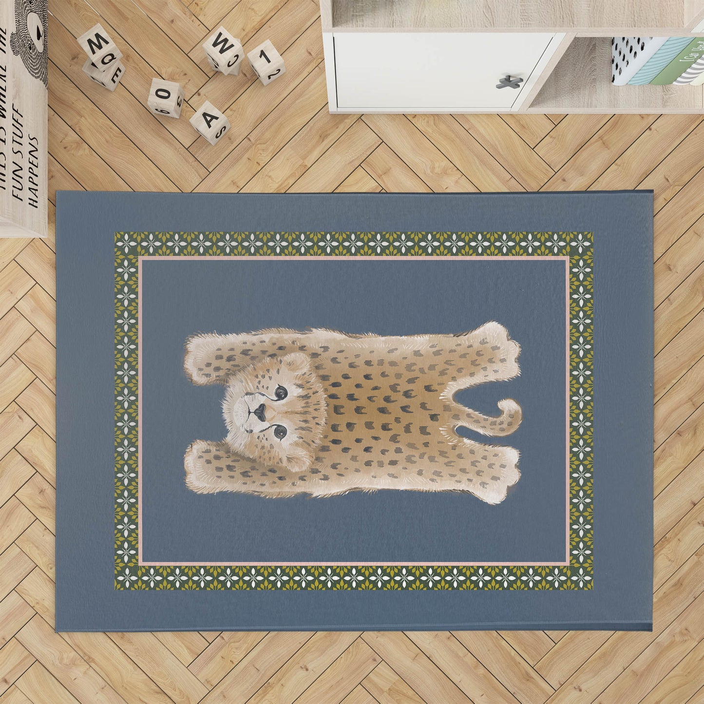 Lil Lying Leopard Kids Play Mat