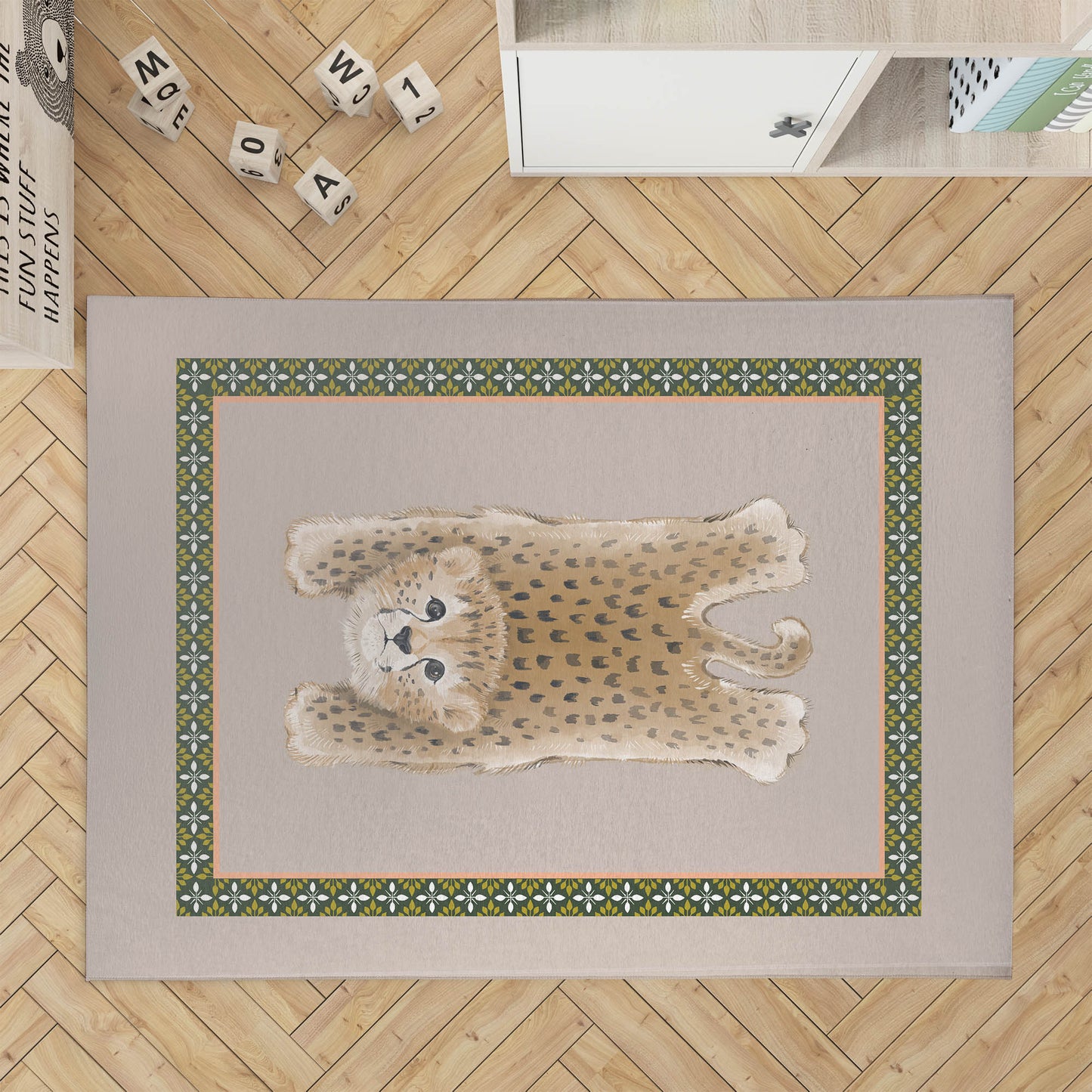 Lil Lying Leopard Kids Play Mat