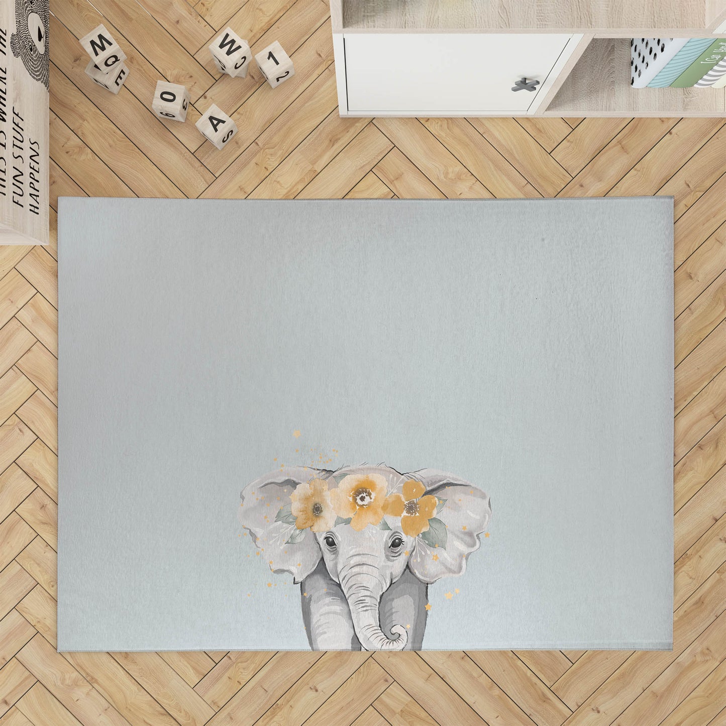 Elephant Kids Play Mat