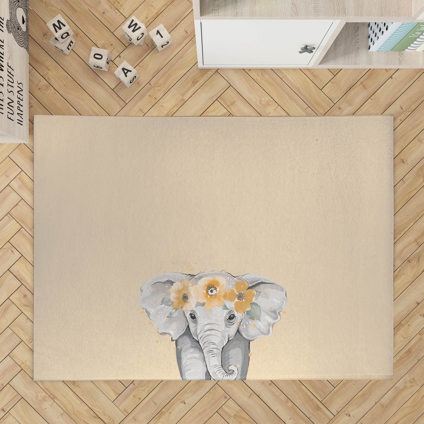Elephant Kids Play Mat