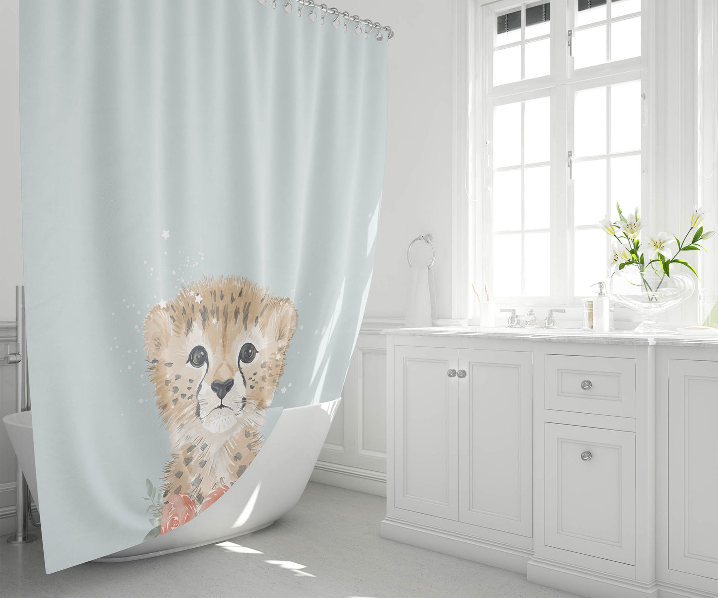 Lil Leopard Shower Curtain