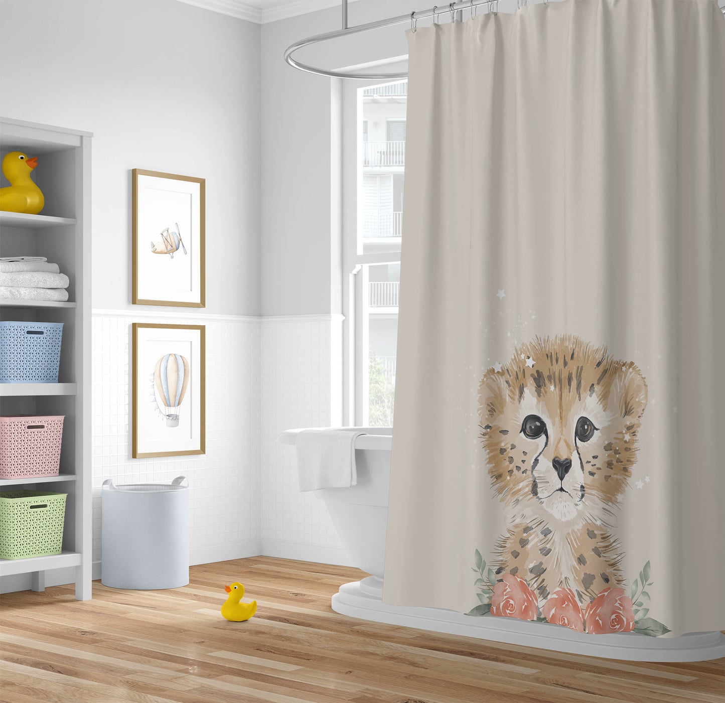 Lil Leopard Shower Curtain
