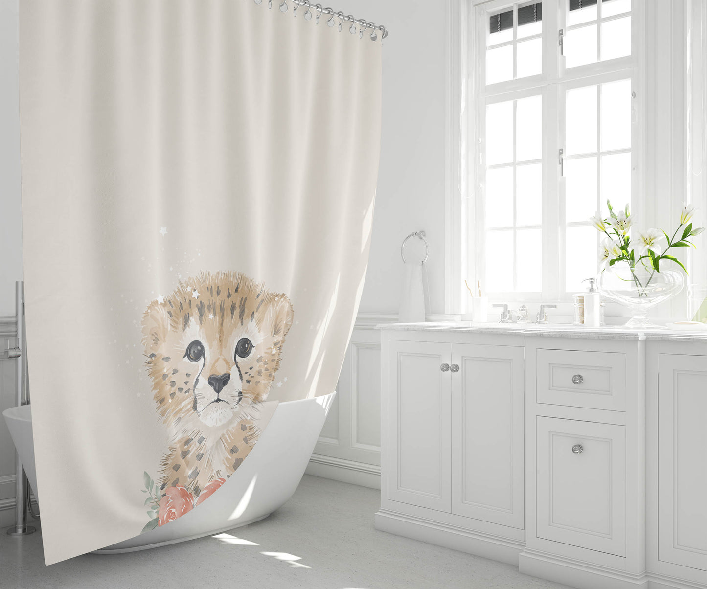 Lil Leopard Shower Curtain